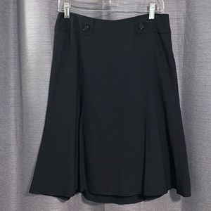 Ann Taylor Dark Navy A-Line Skirt